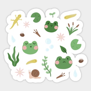 frog pond Sticker